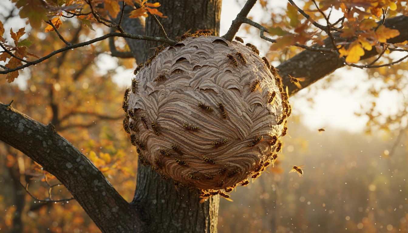 apprenez à reconnaître un nid de frelon asiatique chez vous et découvrez les méthodes sûres pour l'identifier et le supprimer efficacement.