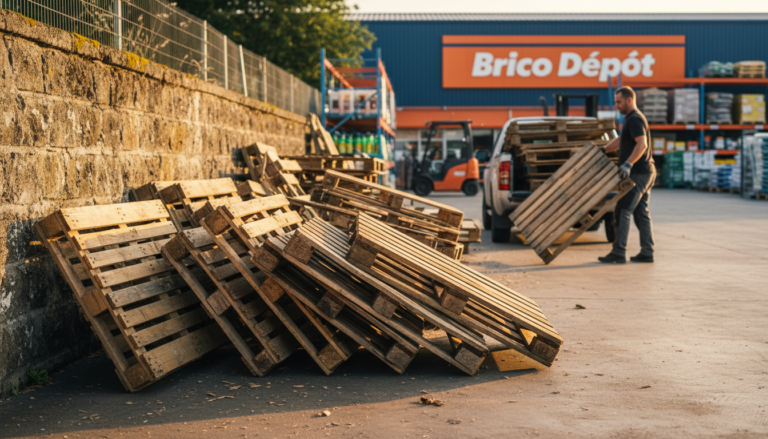 découvrez comment récupérer des palettes en bois gratuites chez brico dépôt pour vos projets de bricolage et de décoration éco-responsable.