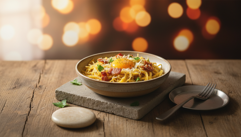 découvrez notre recette légère et gourmande de courge spaghetti carbonara, une alternative saine et savoureuse pour un repas équilibré et délicieux.