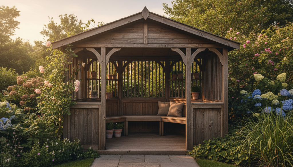 découvrez nos modèles de kiosques en bois pour le jardin, guide de montage détaillé et informations sur la réglementation à respecter pour aménager votre espace extérieur.