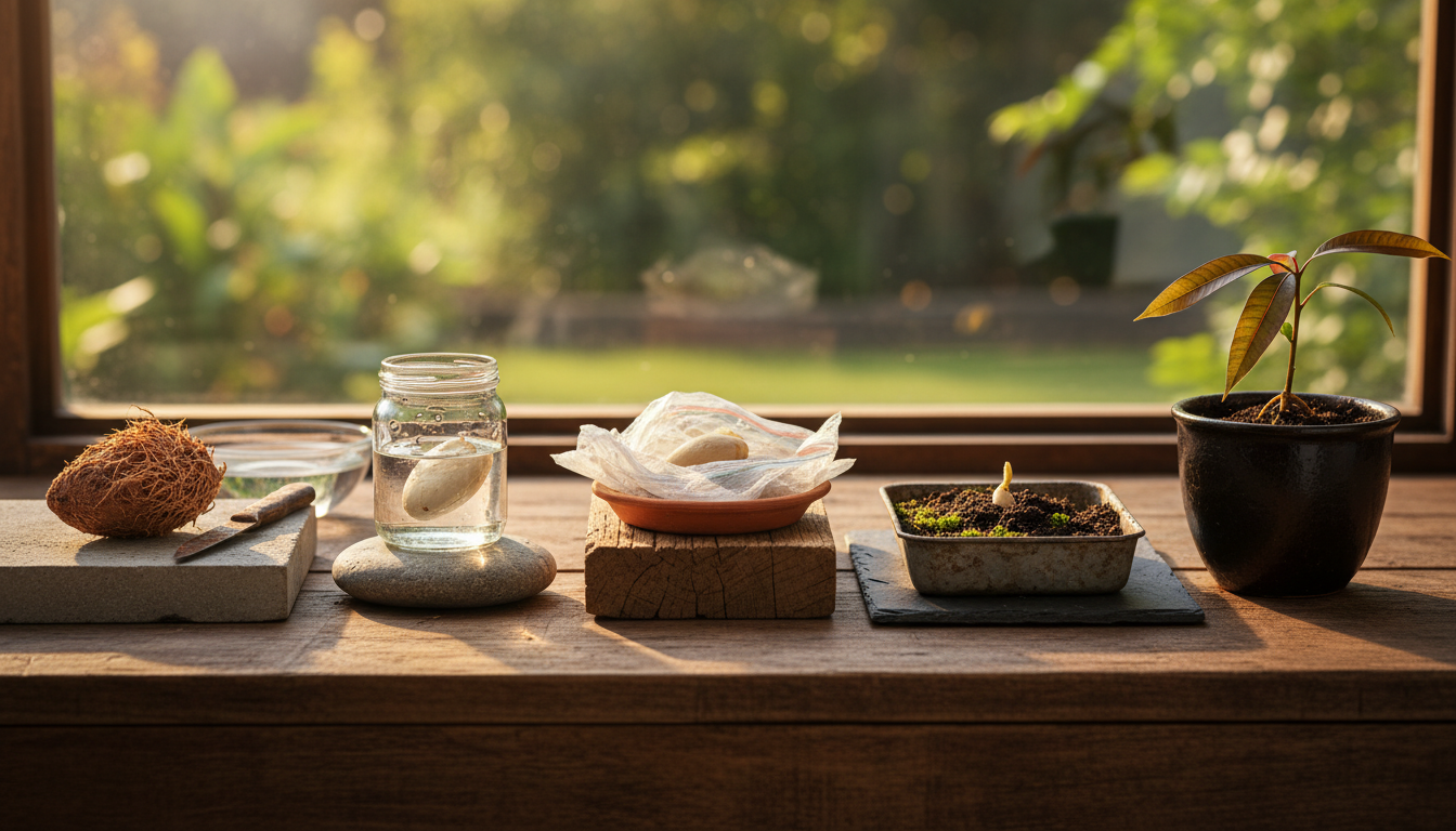 découvrez comment faire germer un noyau de mangue facilement grâce à notre méthode infaillible en 5 étapes simples. suivez nos conseils pour réussir votre plantation et obtenir un bel arbre fruitier chez vous.