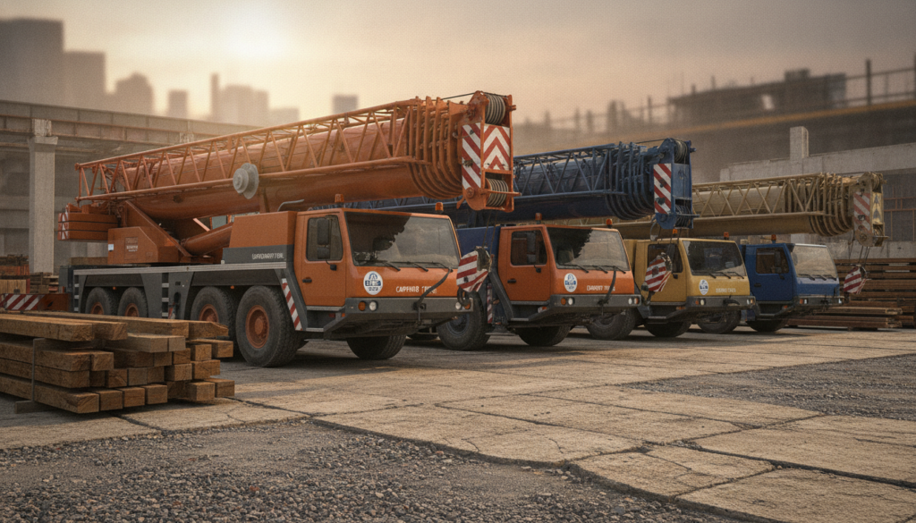 découvrez les différents types de camions grues, leurs capacités de levage et la réglementation caces pour une utilisation sécurisée et conforme des grues mobiles.